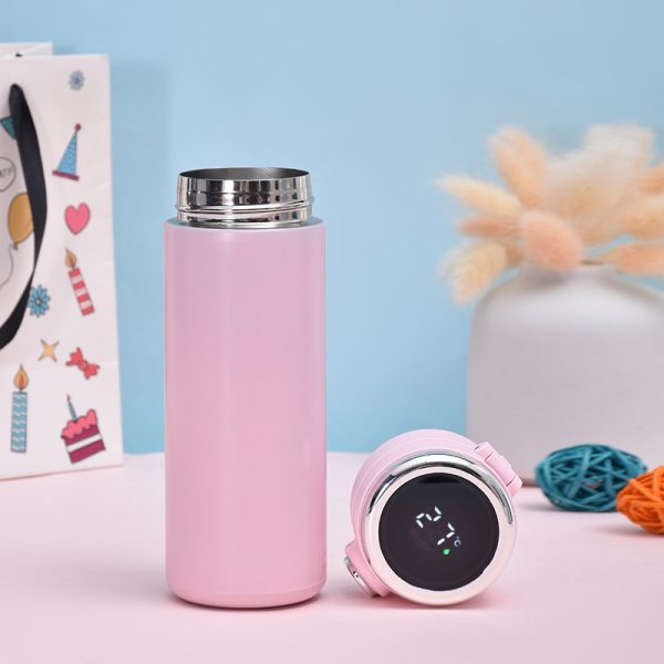 water bottle with LED temperature display