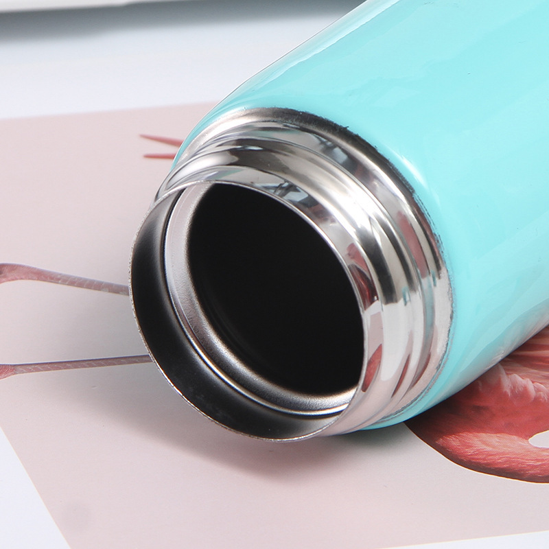 A stainless steel water bottle is a reusable container