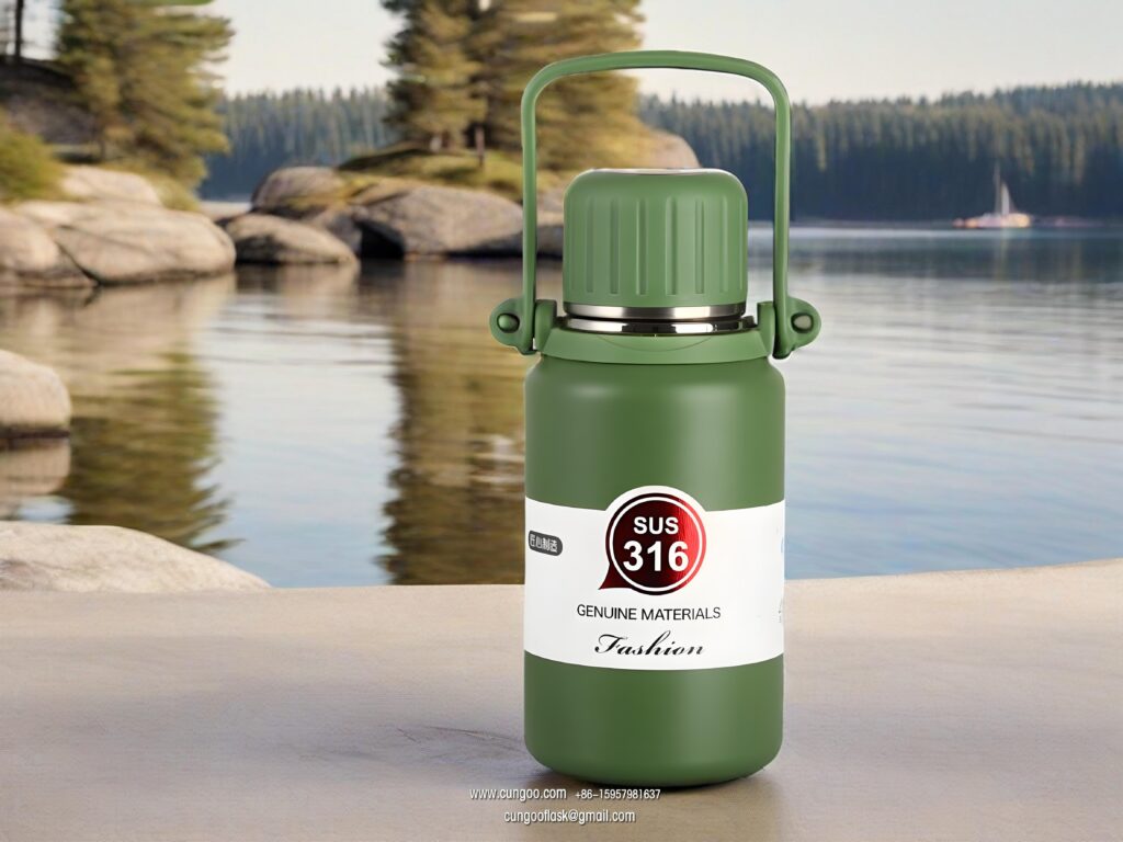 Large capacity insulated thermos water bottle 316 1.6L vacuum flask